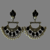 Oxidised dangler earrings