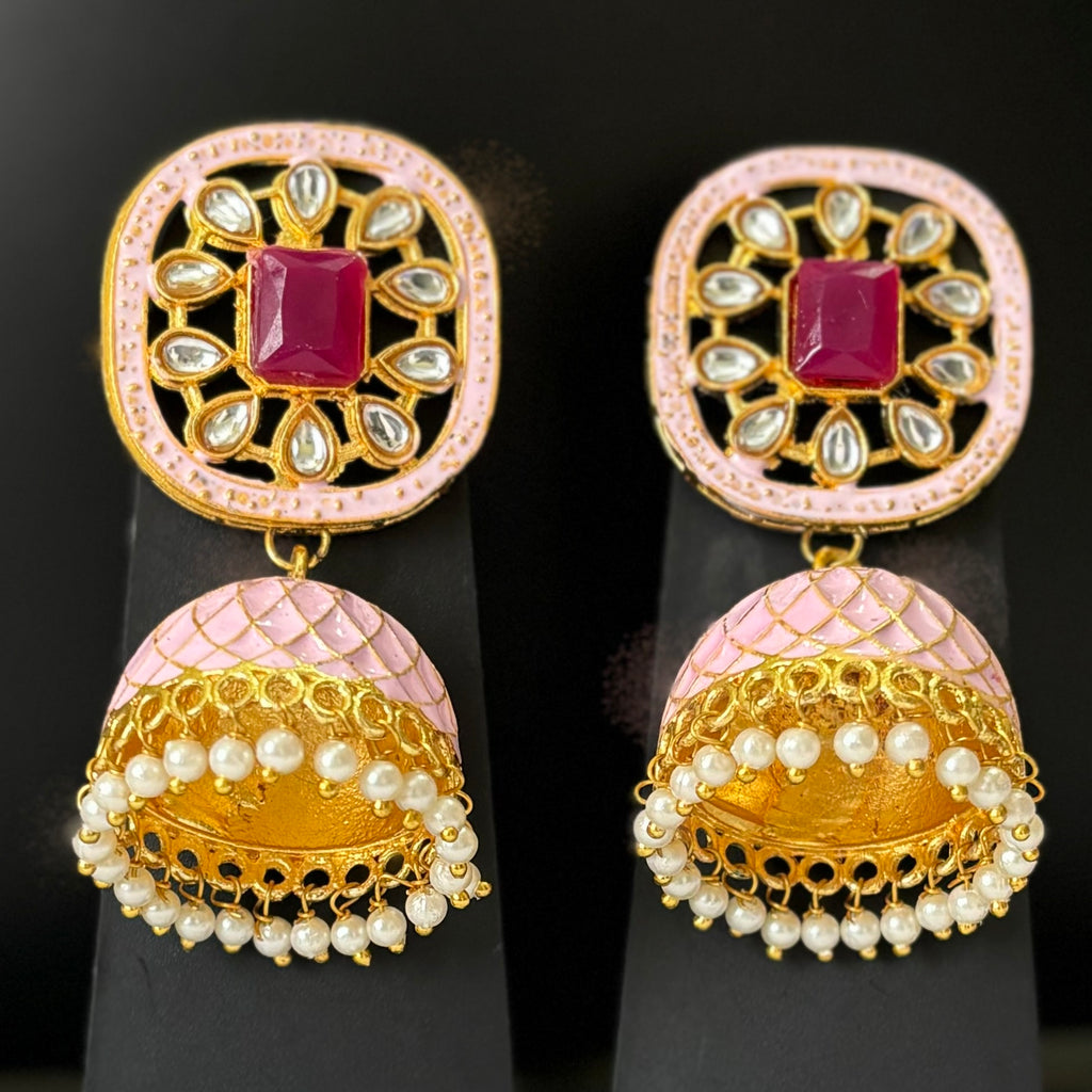 Jumka Kundan earings