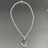 silver chain with pendent