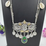 Cowrie Charm Silver plated Necklace Set