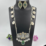 Cowrie Charm Silver plated Necklace Set