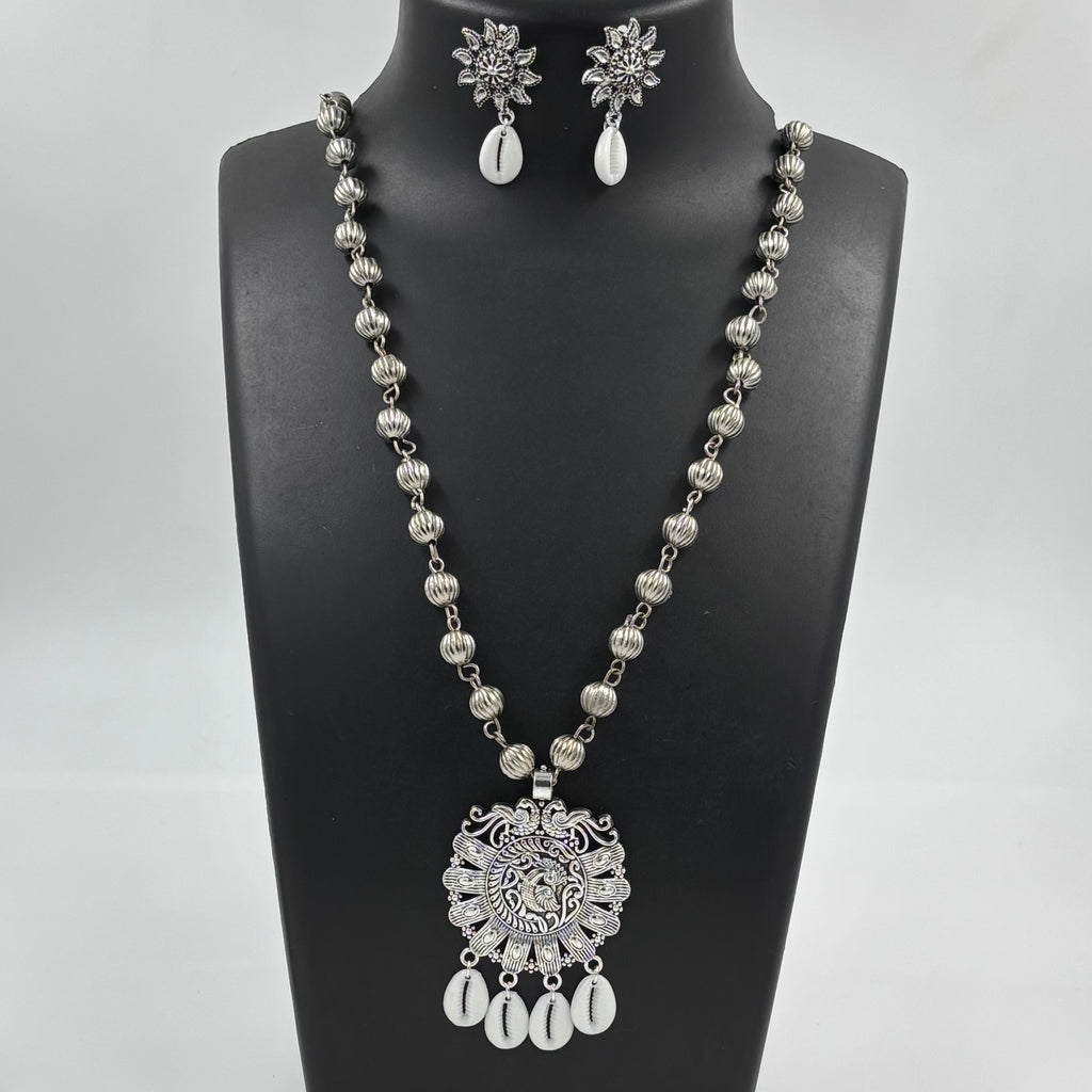 Silver ccb beads necklace set