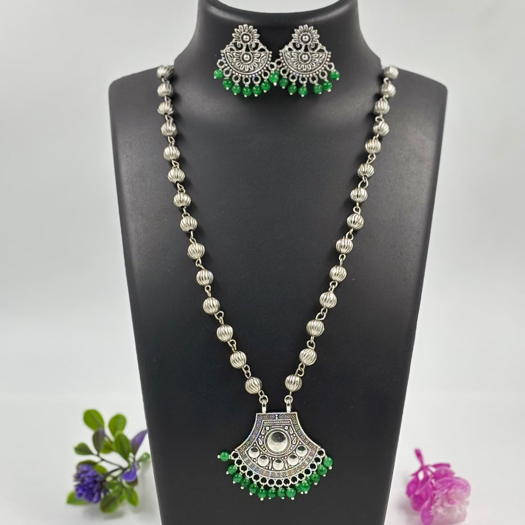 Silver ccb beads necklace set-2