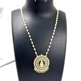 Lakshmi Pendant with pearl chain  Necklace