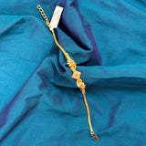 Floral Carved Micro-Gold Bracelet