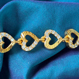 Royal Heart Micro- Gold plated Bracelet