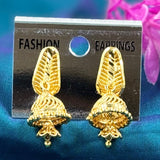 Elegant Micro Gold-Plated Designer Jhumka Earrings