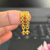 Micro gold plated hoop earrings