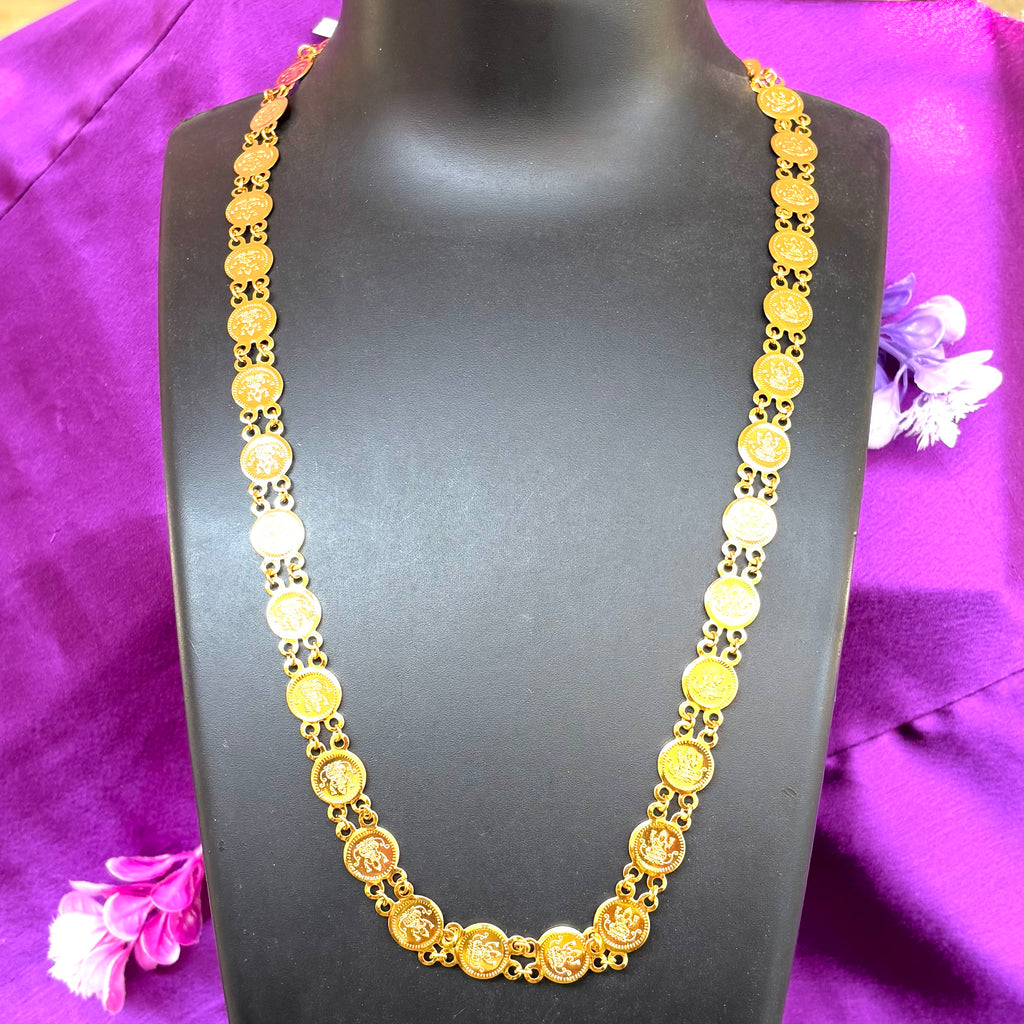 Micro-Gold Plated Laxmi Coin Chain