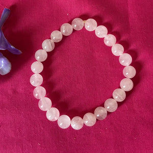 Rose Quartz Crystal Bracelet