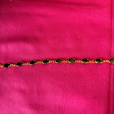 Gemstone black Micro-Gold Bracelet