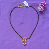 Mangalasutra  red -white stone pendent