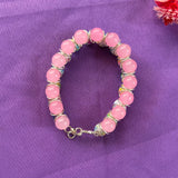 Blush Bloom Handmade Beaded Bracelet