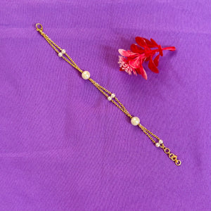 Pearl -chain(2 layer) bracelet