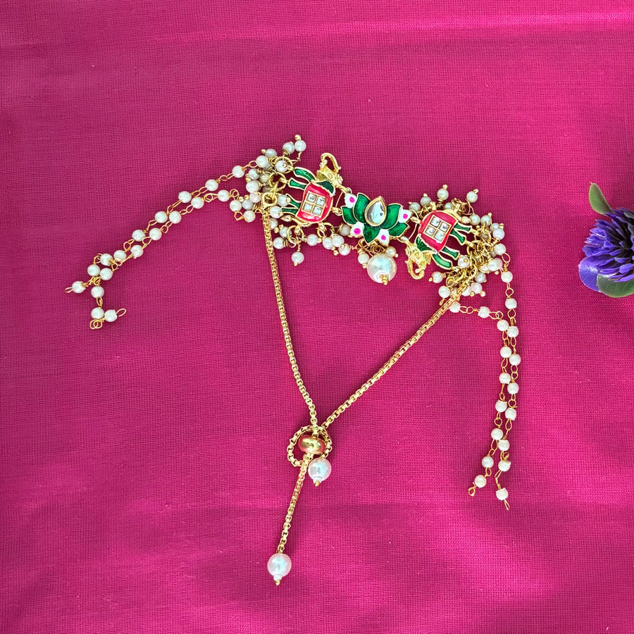 Royal Meenakari Lumba Bhai Bhabhi Rakhi Set