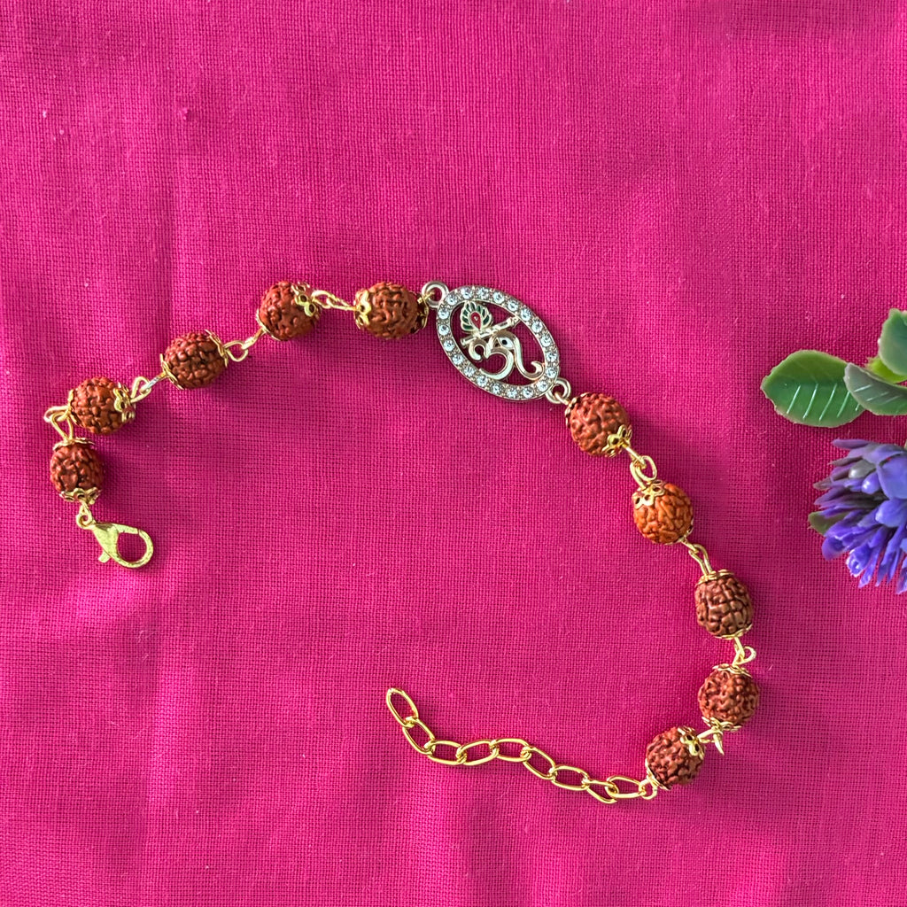 Divine Om Rudraksha Rakhi 🕉️