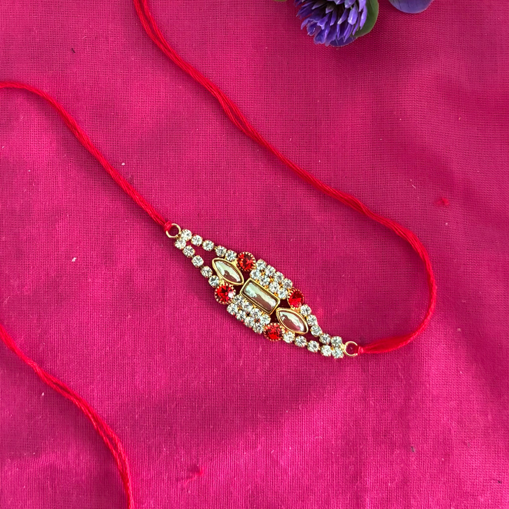 Royal Crimson Sparkle Rakhi