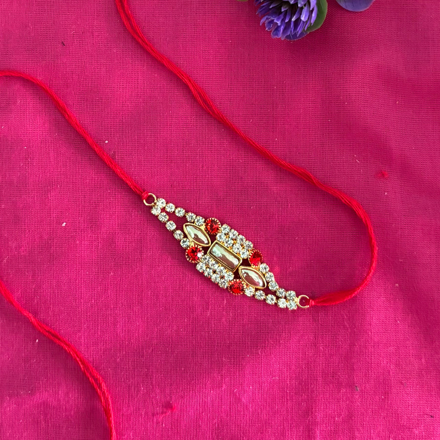 Royal Crimson Sparkle Rakhi