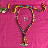 Multicolour Dori statement necklace set