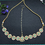 4-in-1 Floral Handmade Jewellery ❤️-Maang Tikka