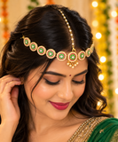 4-in-1 Floral Handmade Jewellery ❤️-Maang Tikka