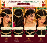 4-in-1 Floral Handmade Jewellery ❤️-Maang Tikka