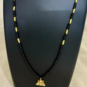 Mangalsutra-Black beaded with chain