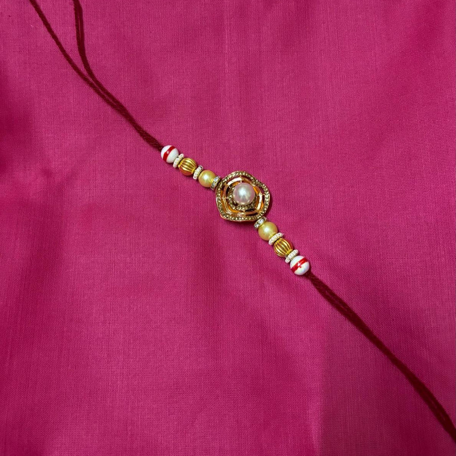 Rakhi- flower with pearl