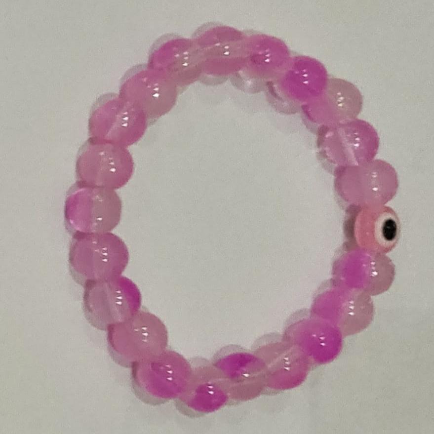pink beaded necklace